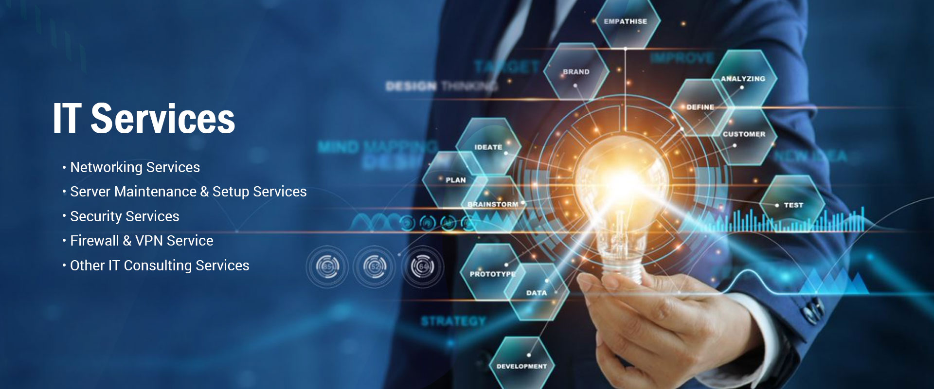 IT services and support banner showcasing Bluelight Computer solutions